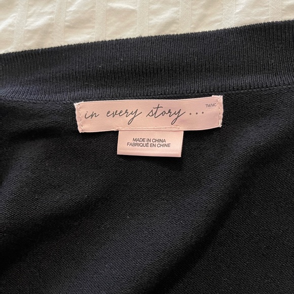 Black glittering festive shrug cardigan sweater sz 2X in excellent condition - Picture 6 of 9